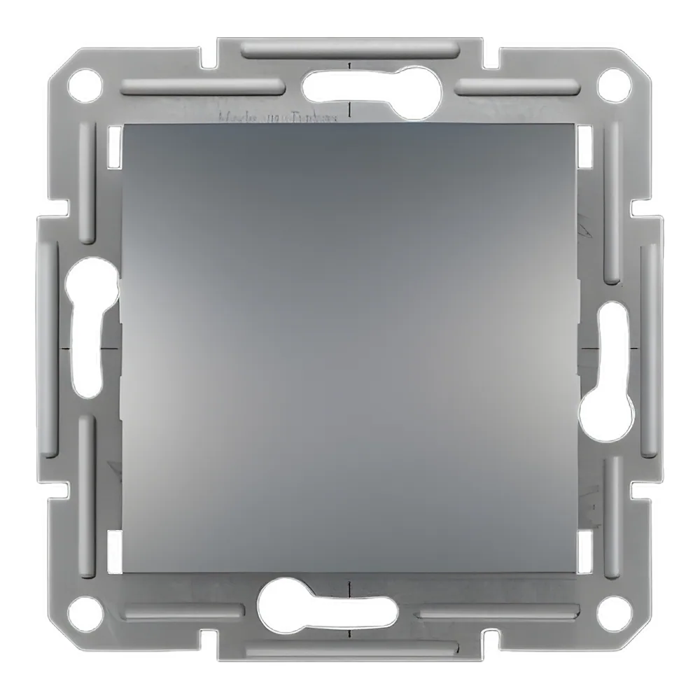 Вимикач Asfora 1-клавішний сталь Schneider Electric EPH0100162