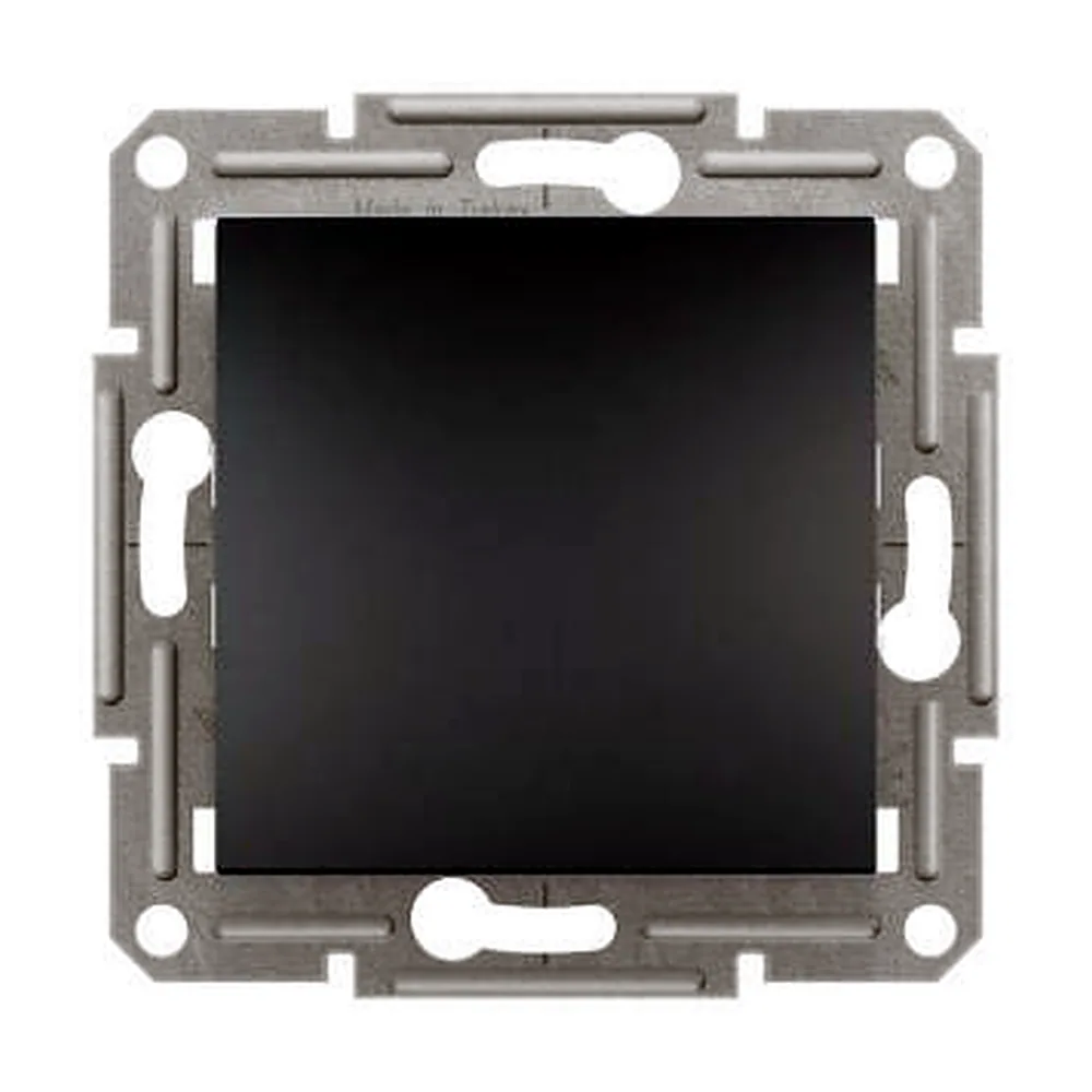 Вимикач Schneider Electric Asfora 1-клавішний прохідний антрацит EPH0400171