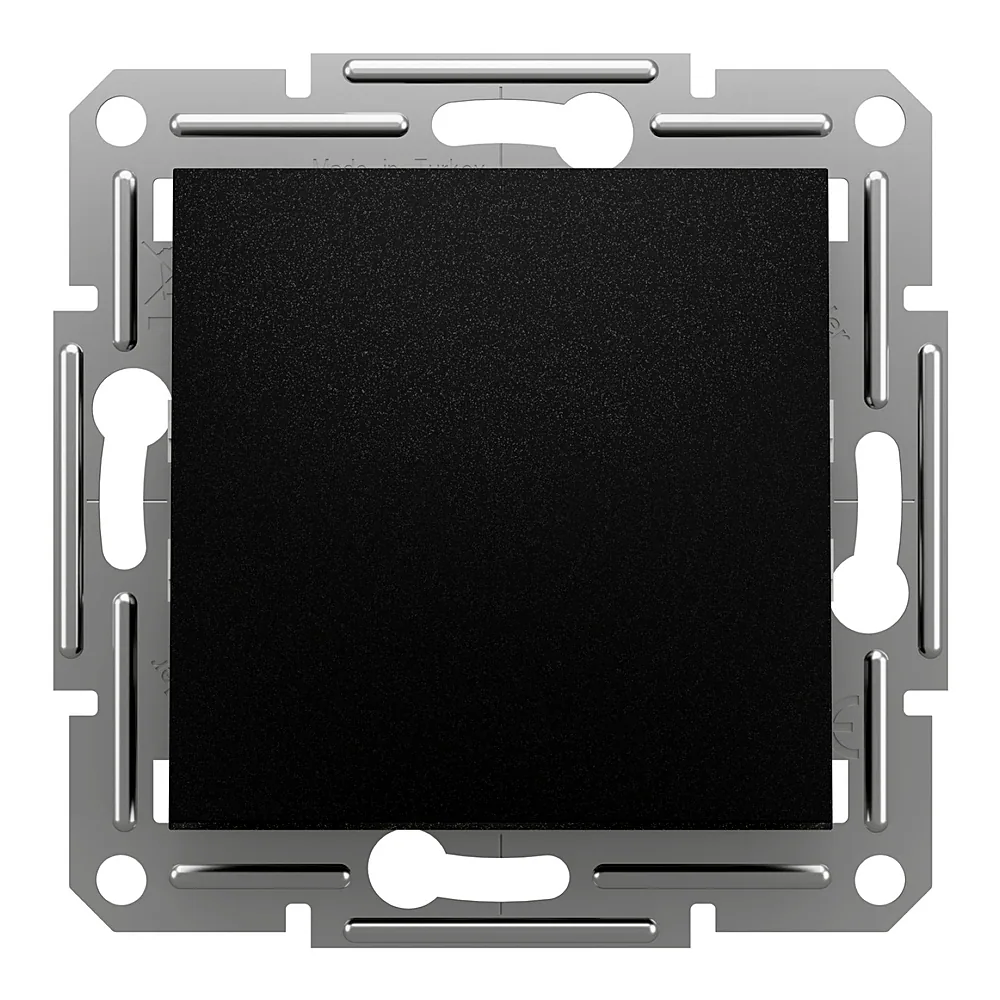 Кнопковий вимикач Schneider Electric Asfora 1-клавішний антрацит EPH0700171