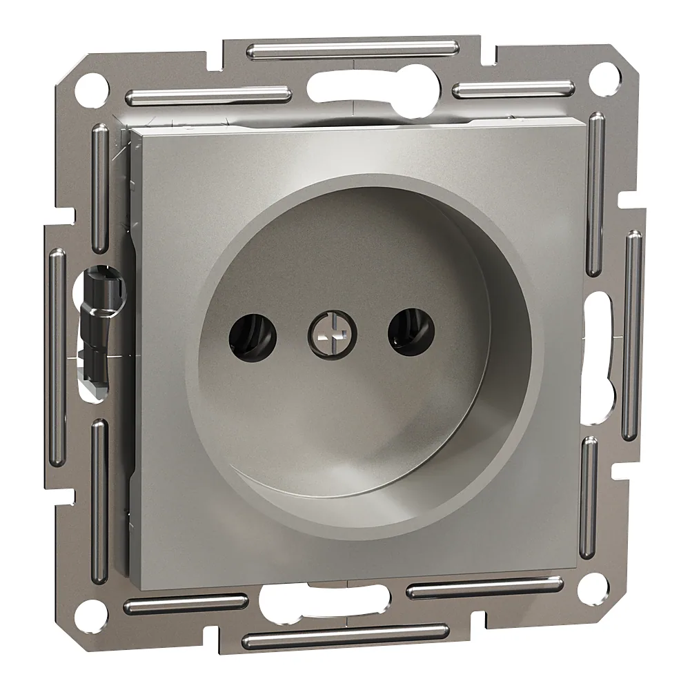 Розетка Asfora без заземлення бронза Schneider Electric EPH3000169