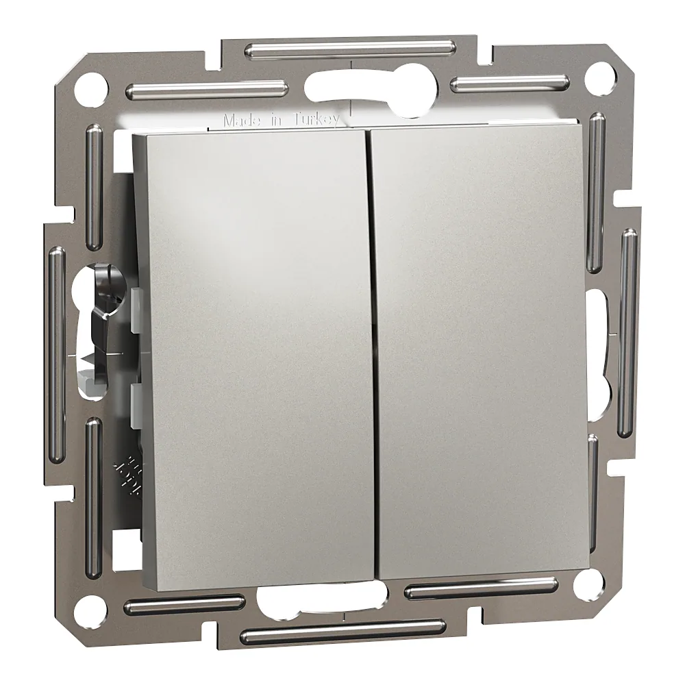 Вимикач Asfora прохідний 2-клавішний бронза Schneider Electric EPH0600169