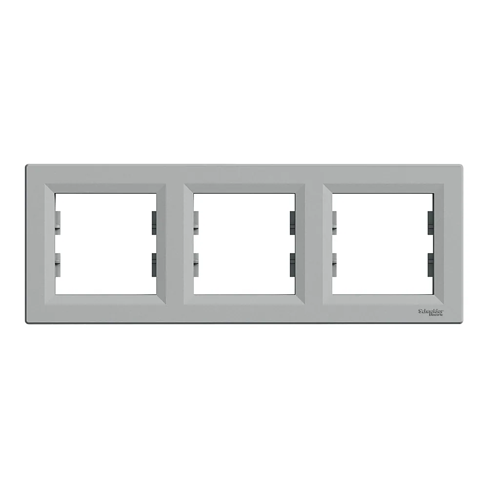 Рамка Asfora 3-постова алюміній Schneider Electric EPH5800361
