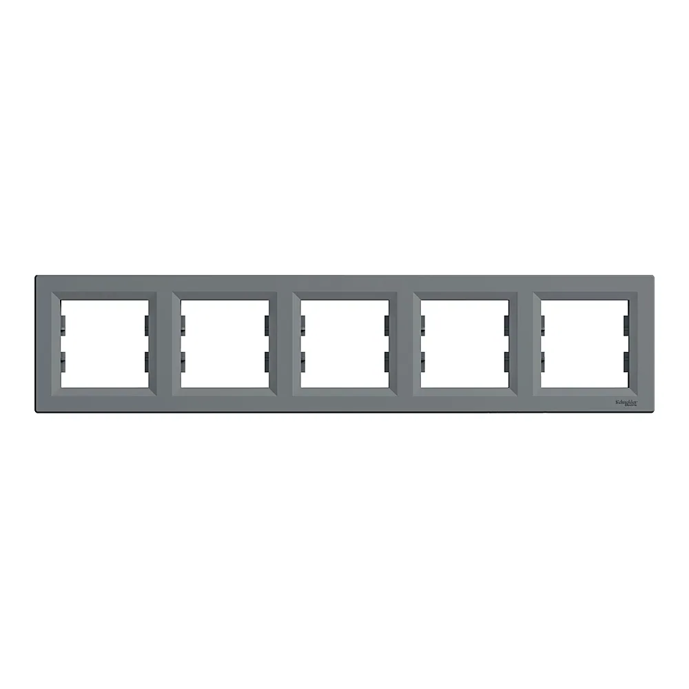 Рамка Asfora 5-постова нержавіюча сталь Schneider Electric EPH5800562