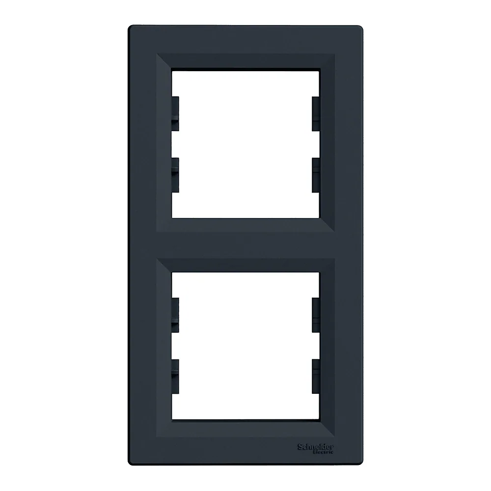 Рамка Asfora 2-постова вертикальна антрацит Schneider Electric EPH5810271