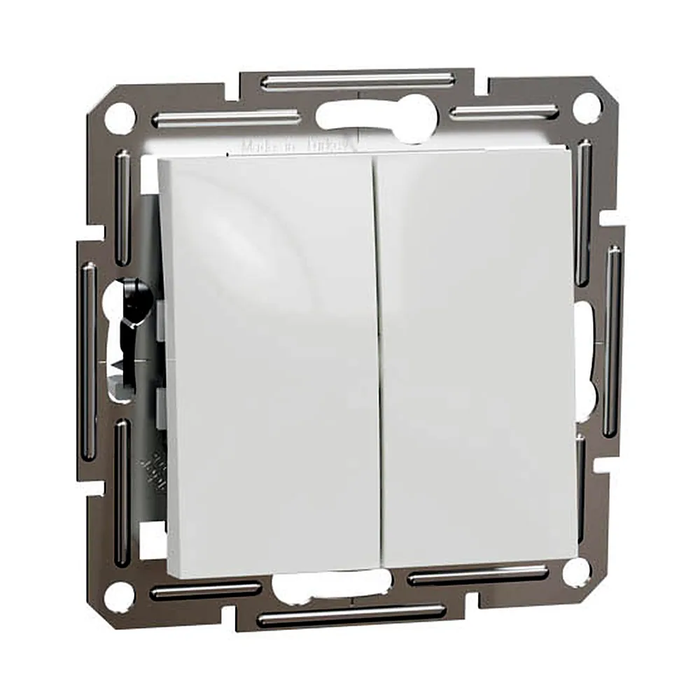 Перемикач Schneider Electric Asfora 2-кл. білий EPH0670121