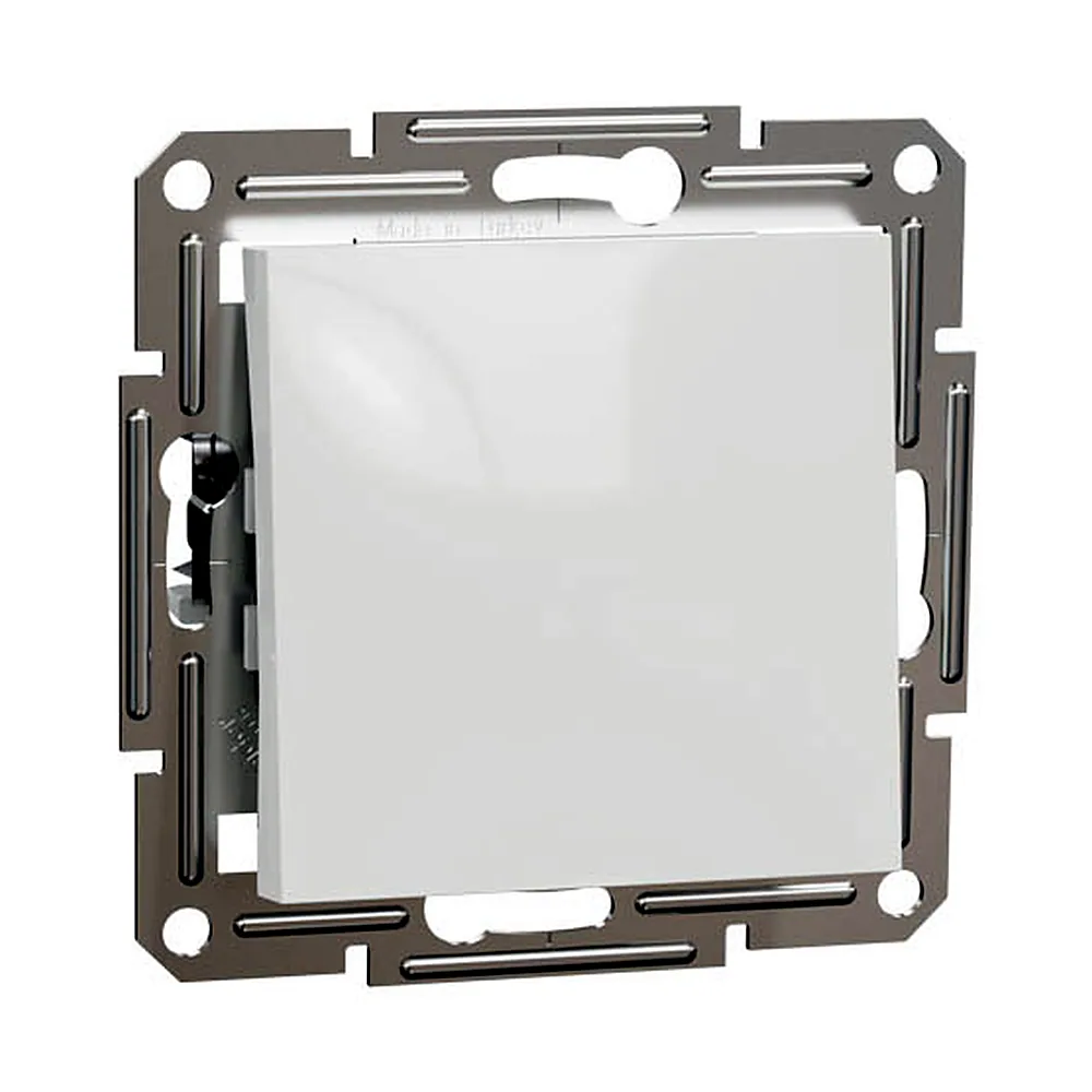 Вимикач Schneider Electric Asfora 1-кл. кнопковий білий EPH0770121