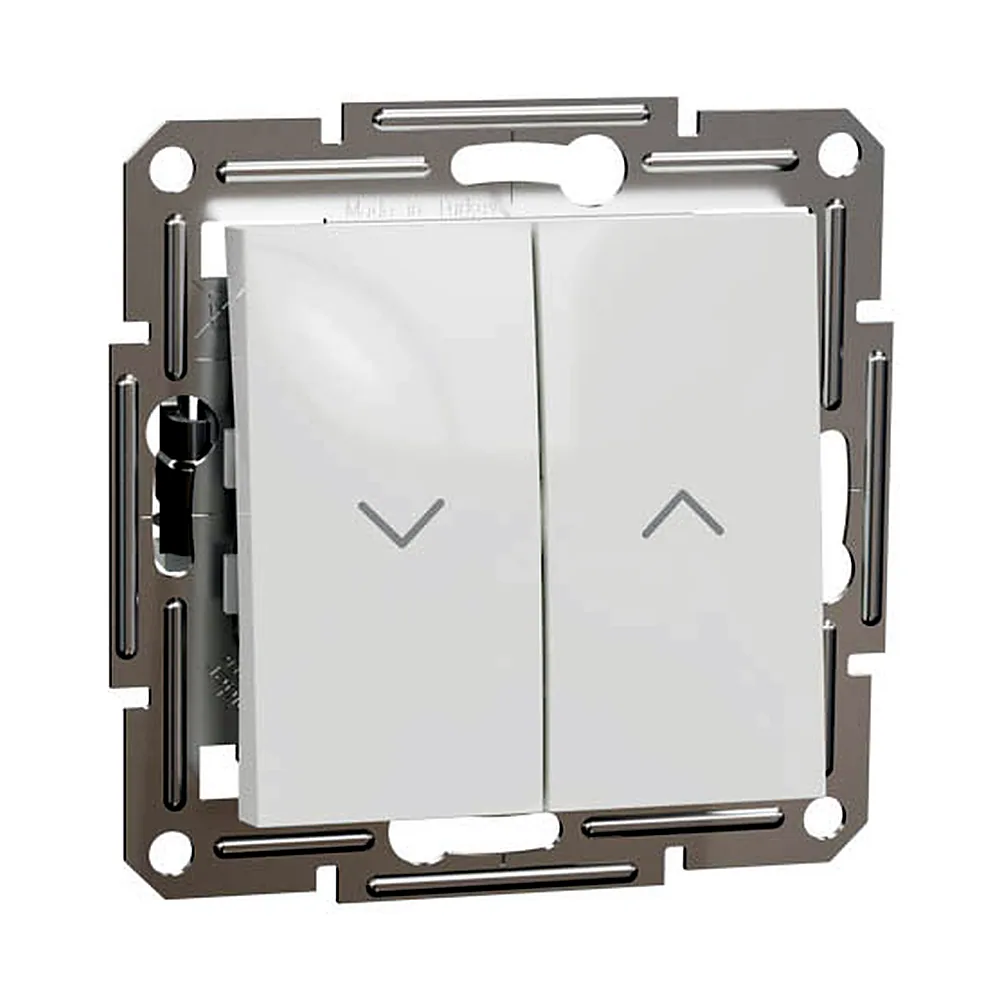 Вимикач для жалюзі Schneider Electric Asfora білий EPH1370121