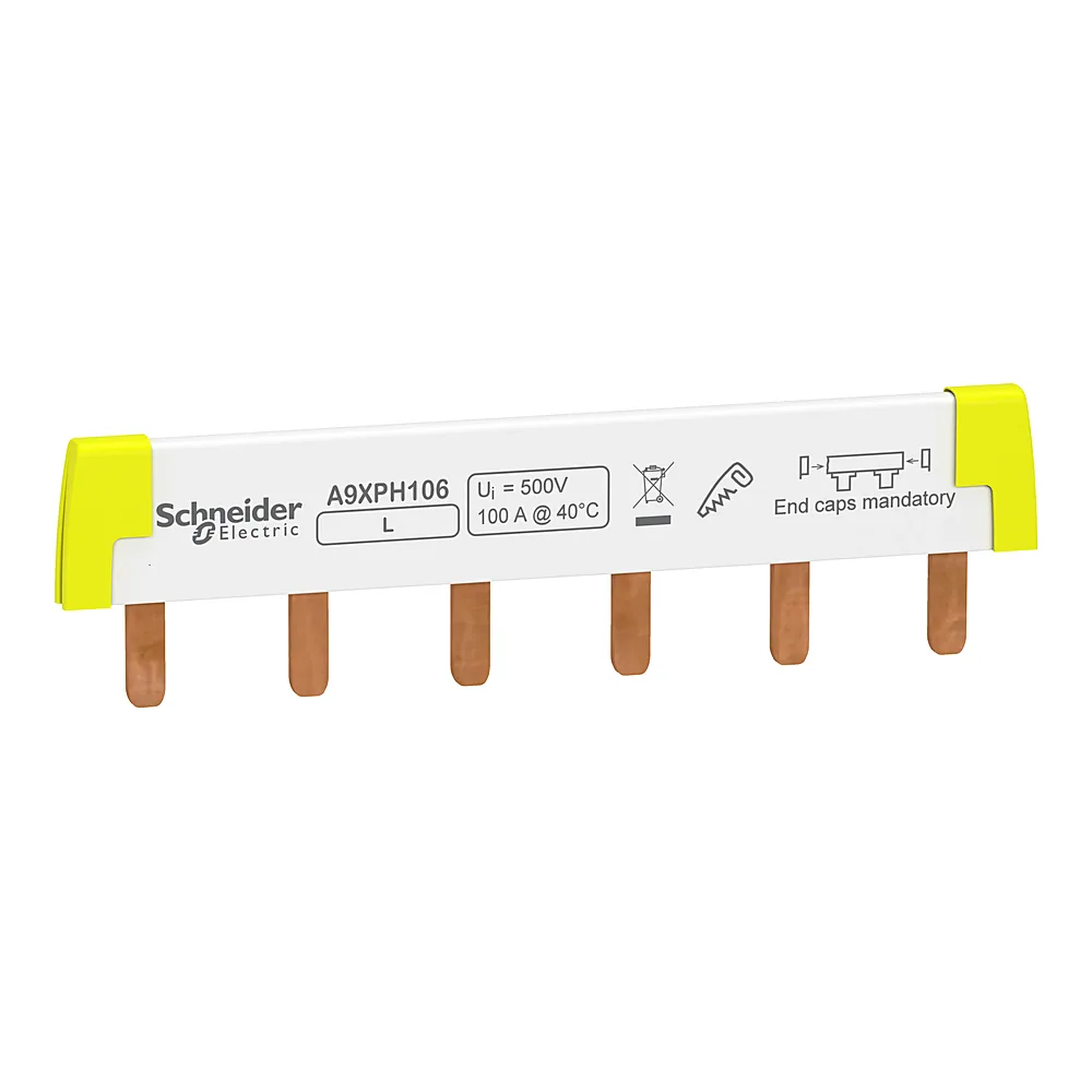 Гребінчаста шина 1P 6 модулів 18 мм Schneider Electric A9XPH106
