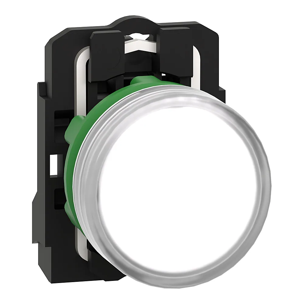 Сигнальна лампа LED 22 мм біла 24 В AC/DC Schneider Electric XB5AVB1