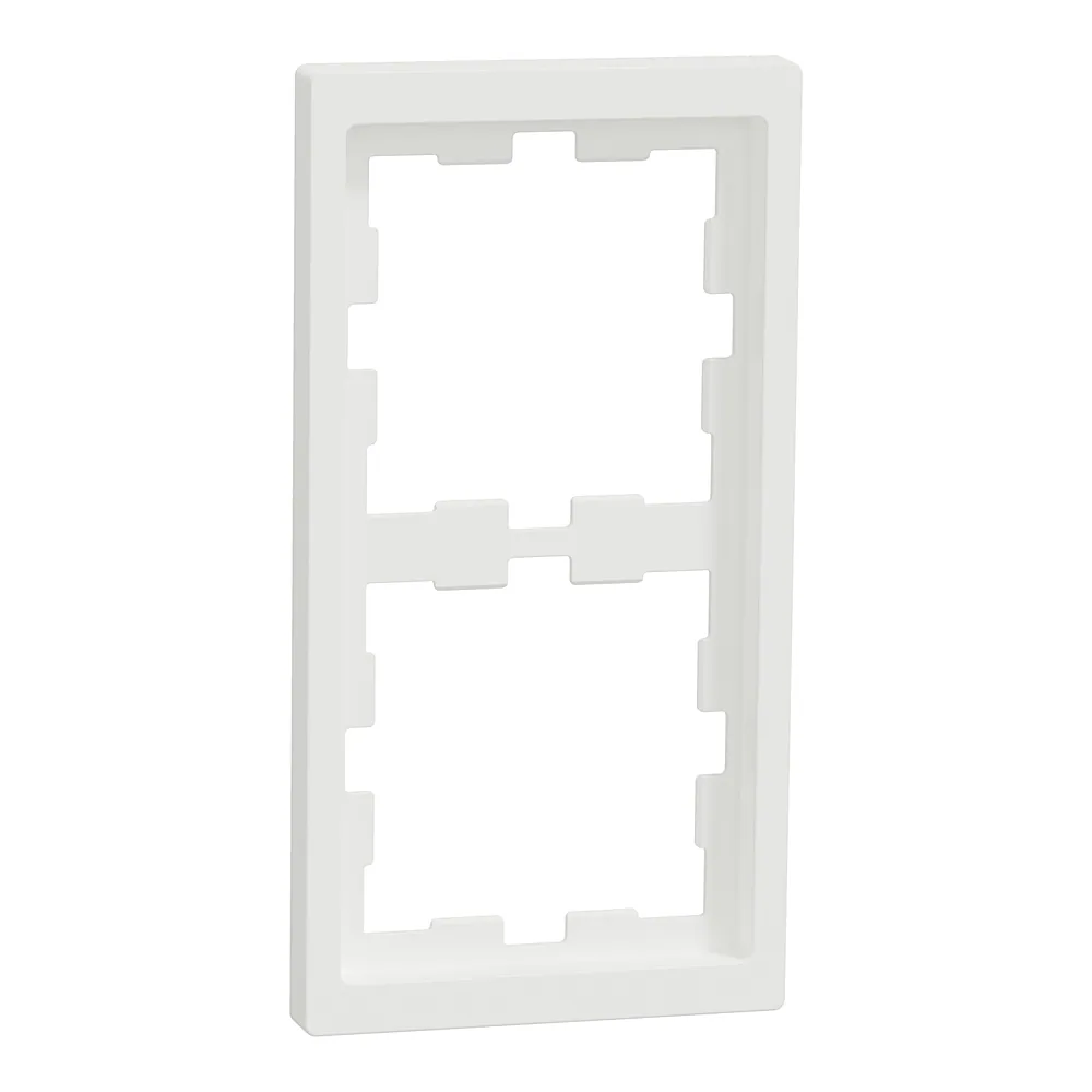 Рамка D-Life 2-постова матова біла Schneider Electric MTN4020-6537