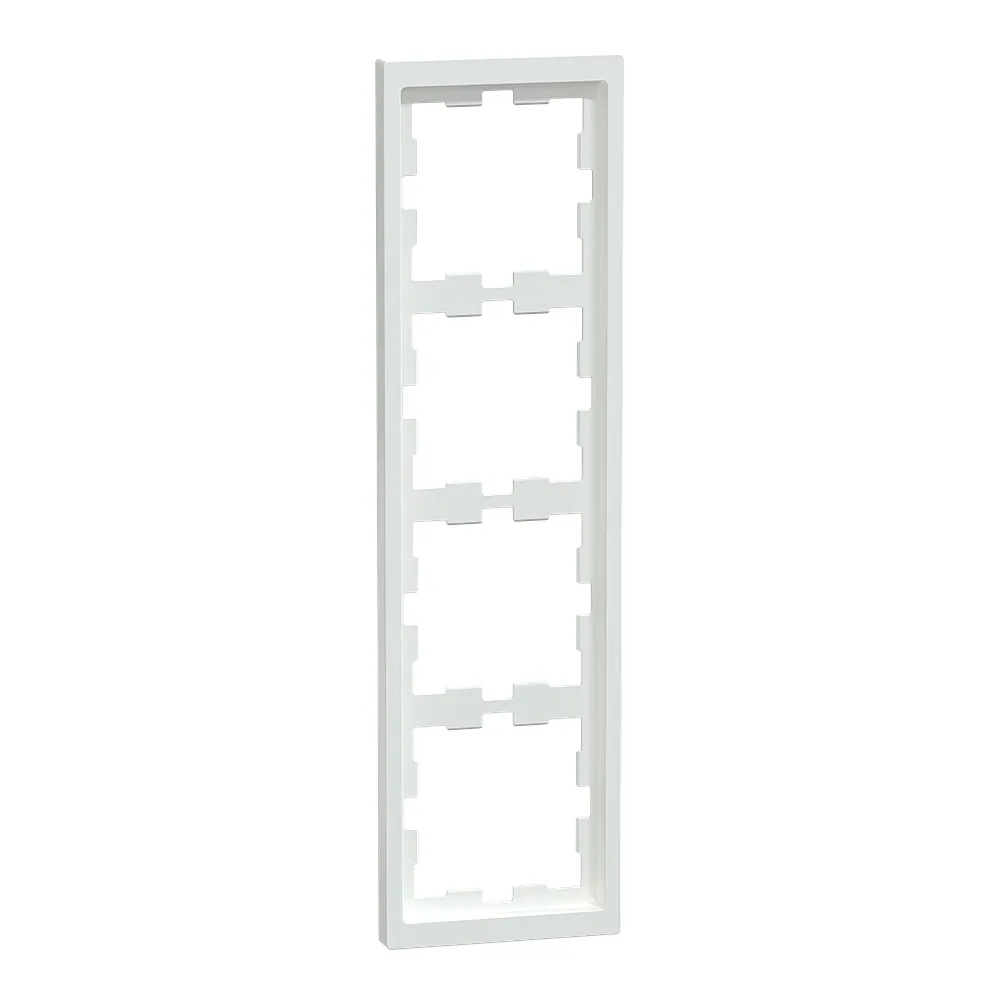 Рамка D-Life 4-постова біла лотос Schneider Electric MEG4040-6535