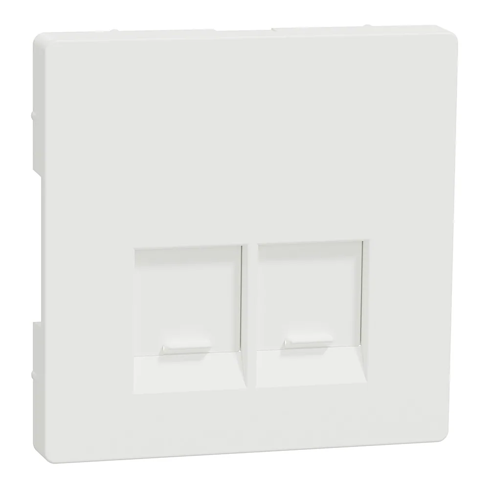 Накладка пилозахисна для 2хRJ45 System Design матова біла Schneider Electric MTN4572-6037