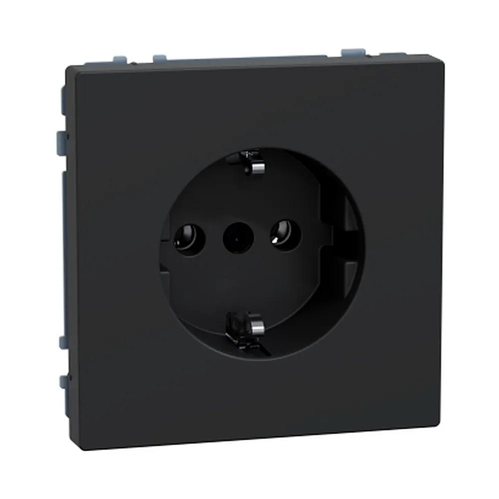 Розетка Schneider Electric D-Life 16А з з/к антрацит MTN2301-6034