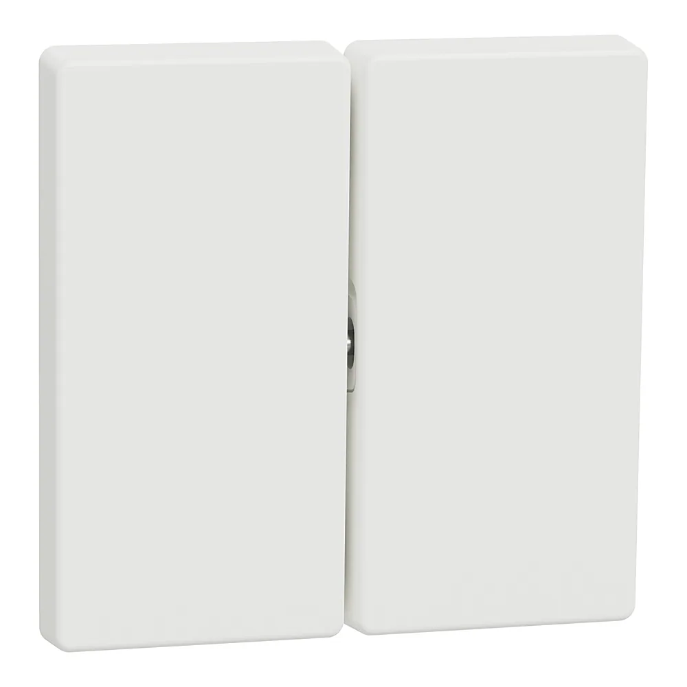 Накладка вимикача System Design 2-клавішного матовий білий Schneider Electric MTN3400-6037