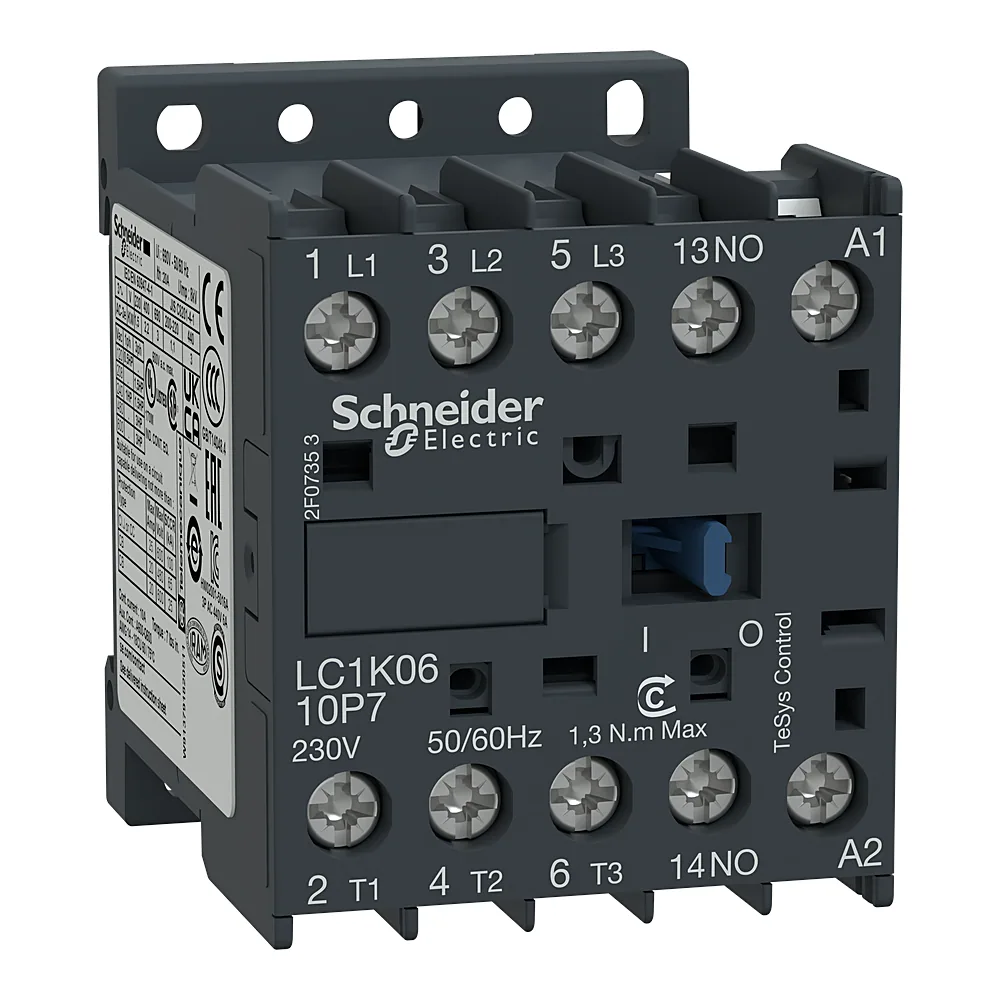 Контактор TESYS K 3P 16 А NO 110 В гвинт Schneider Electric LC1K1610F7
