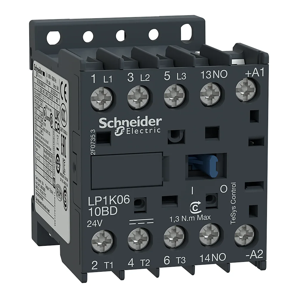 Контактор TESYS K 3P 6 А NO 110 В гвинт Schneider Electric LP1K0610FD