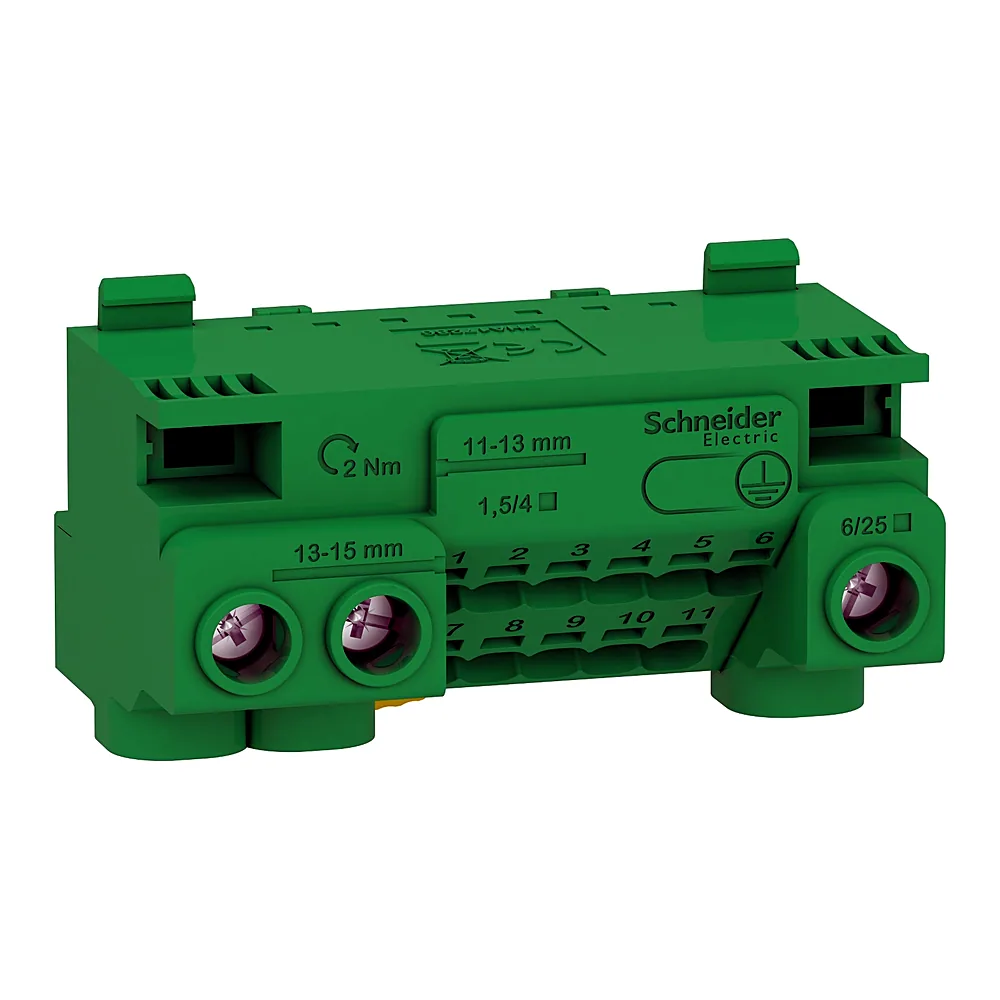 Клемний блок Schneider Electric PE 14 отв. LGYT1E14