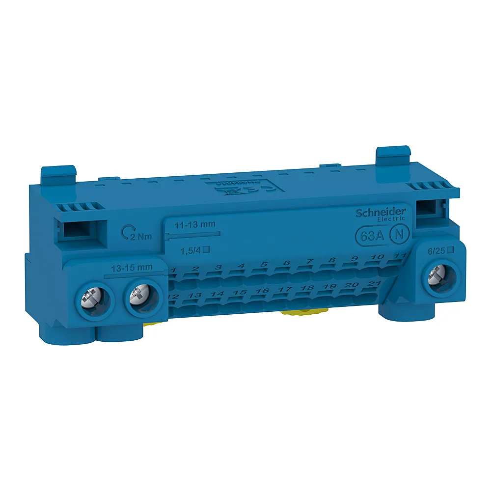 Клемний блок N PRAGMA 24 отворів 63 А Schneider Electric LGYT1N24
