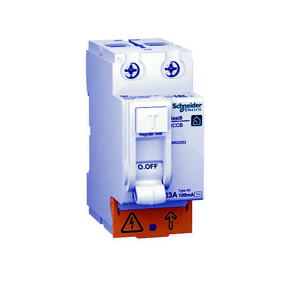 Диференційний вимикач (ПЗВ) RESI9 2P 63A 100mA АС, Schneider Electric