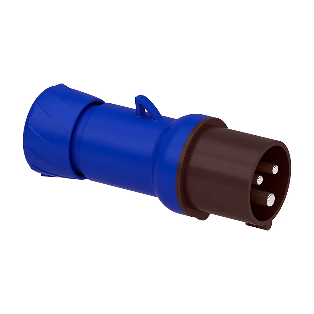 Вилка каб. 2P+E., 16A, 220V, IP44, гвинтова