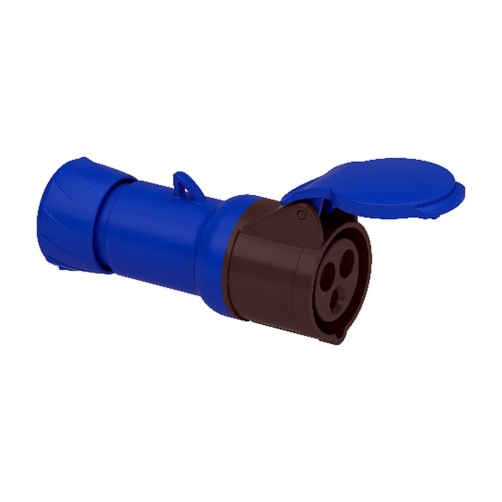 Розетка кабельна 2P+E., 16A, 220V, IP44, гвинтова