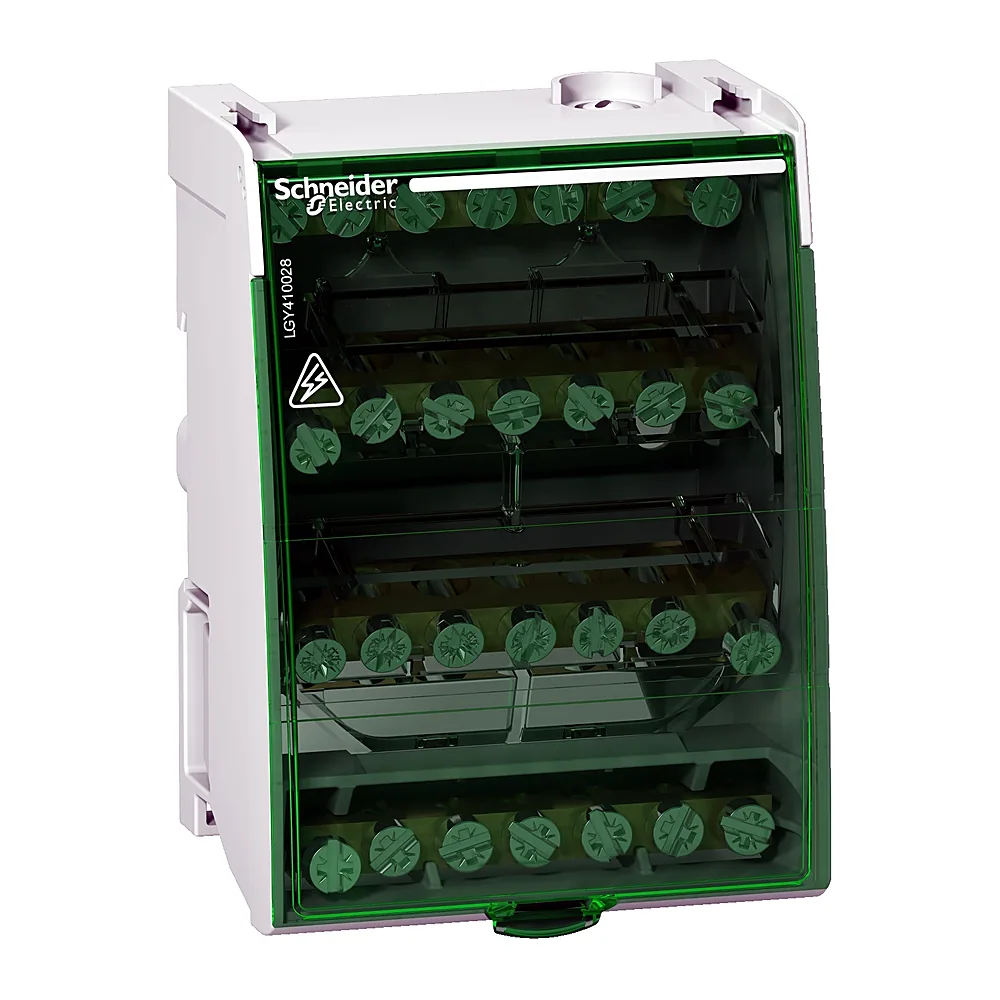 Розподільчий блок Schneider Electric 4-пол 100A 28 отворів LGY410028