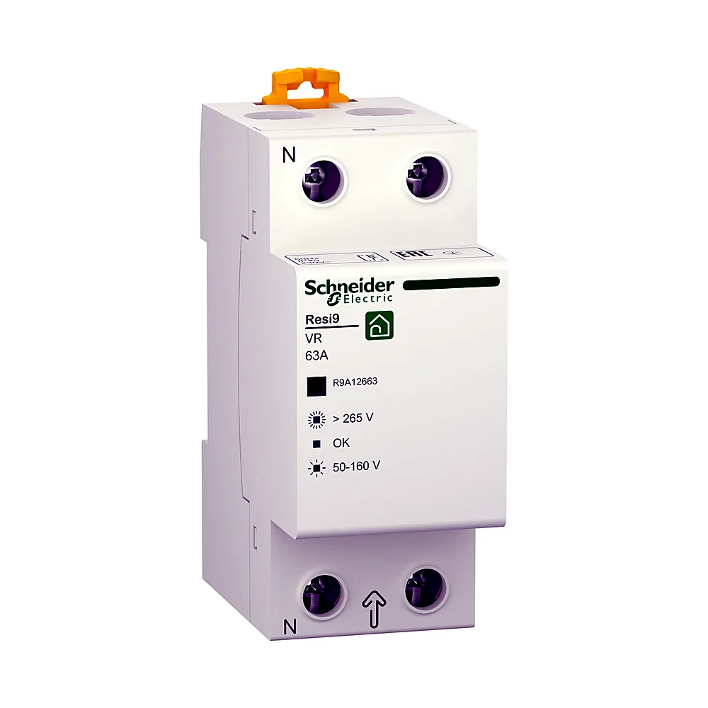 Реле напруги Schneider Electric RESI9 1P+N 63A R9A12663
