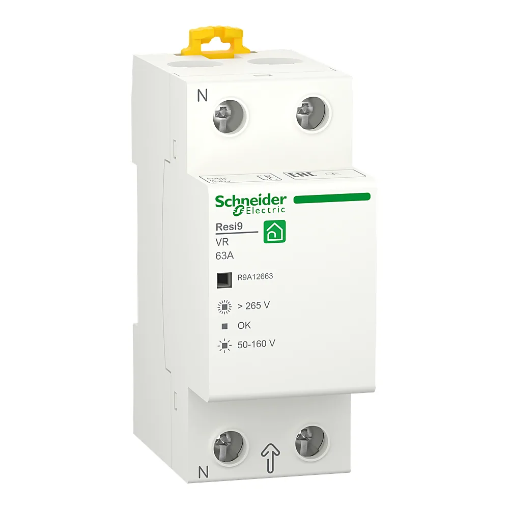 Реле напруги RESI9 1P+N 63 А Schneider Electric R9A12663