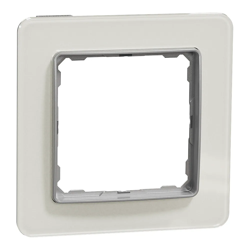 Рамка Sedna Elements 1-постова біле скло Schneider Electric SDD360801