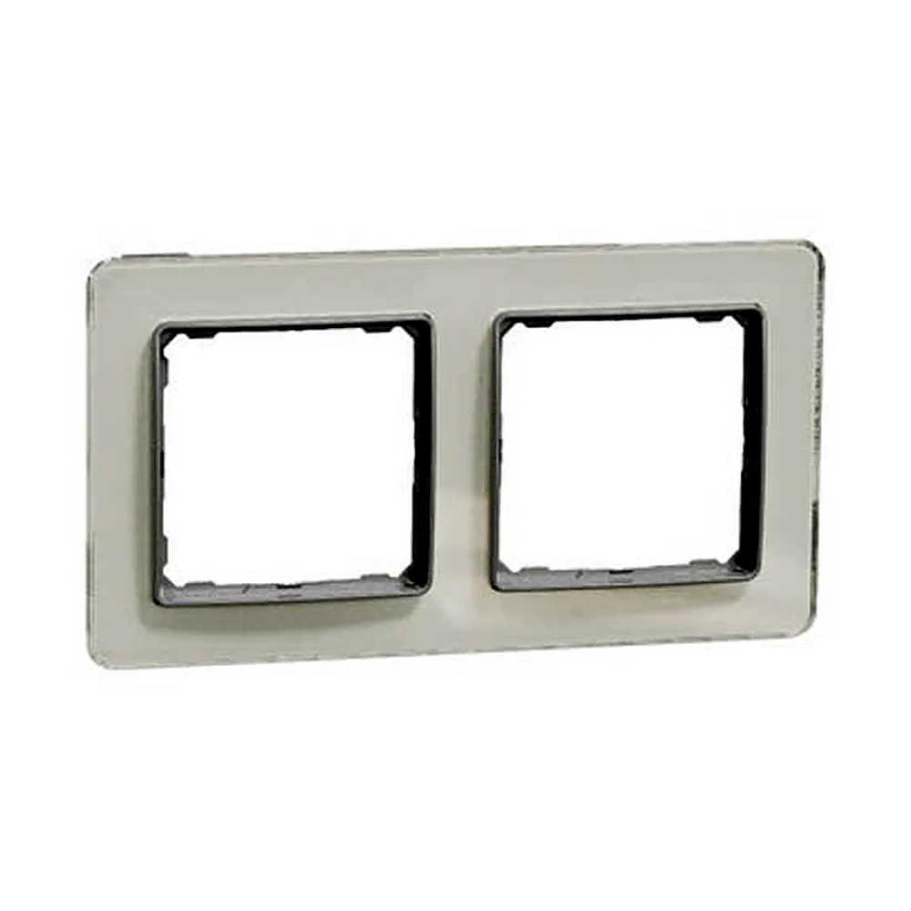 Рамка Schneider Electric Sedna Elements 2-постова біле скло SDD360802