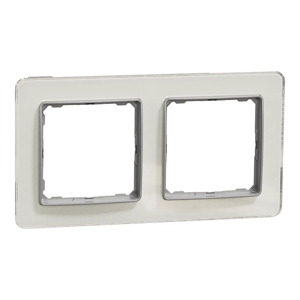 Рамка Sedna Elements 2-постова біле скло Schneider Electric SDD360802
