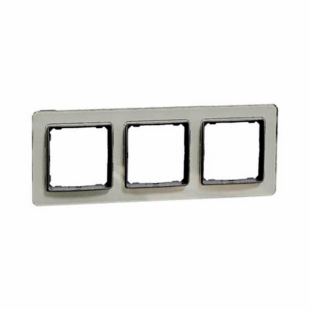 Рамка Schneider Electric Sedna Elements 3-постова біле скло SDD360803