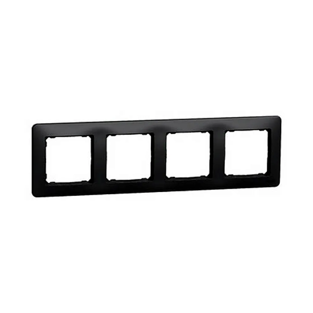 Рамка Schneider Electric Sedna Design 4-постова чорний SDD314804