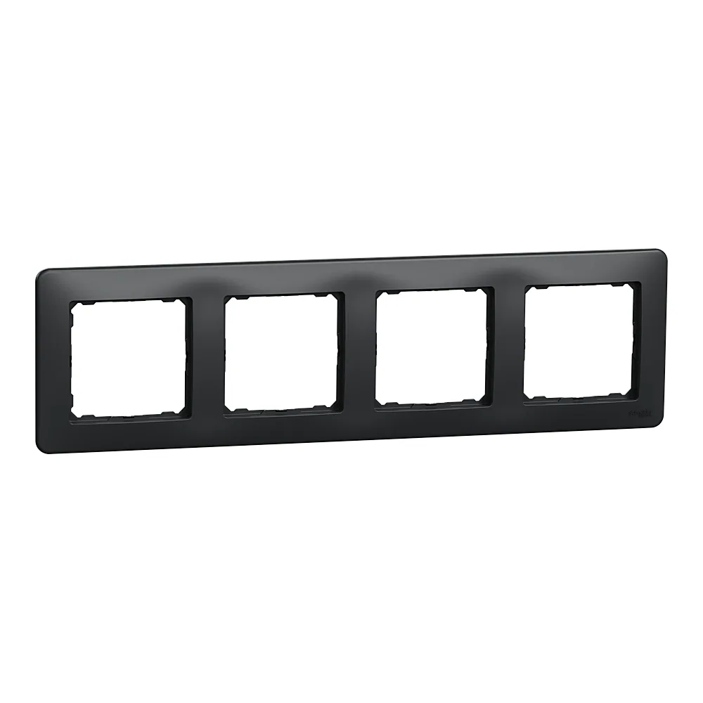 Рамка Sedna Design 4-постова чорна Schneider Electric SDD314804
