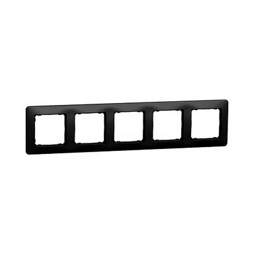 Рамка Schneider Electric Sedna Design 5-постова чорний SDD314805