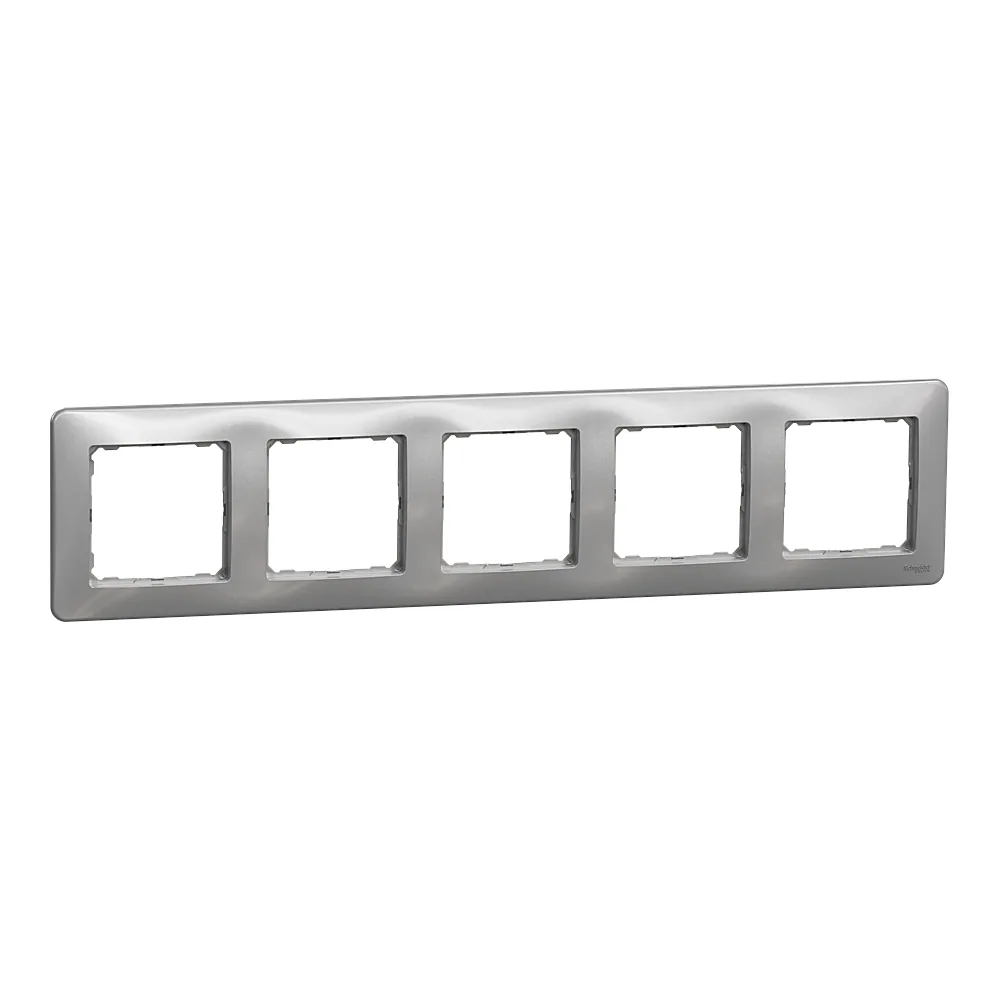 Рамка Sedna Design 5-постова алюміній Schneider Electric SDD313805