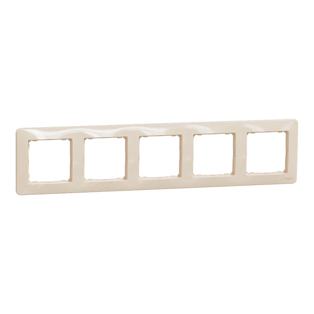 Рамка Sedna Design 5-постова бежева Schneider Electric SDD312805