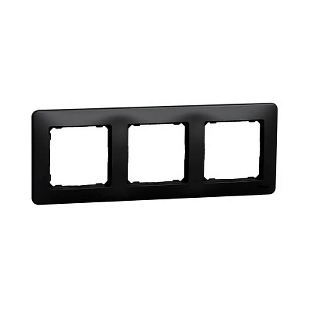 Рамка Schneider Electric Sedna Design 3-постова чорний SDD314803