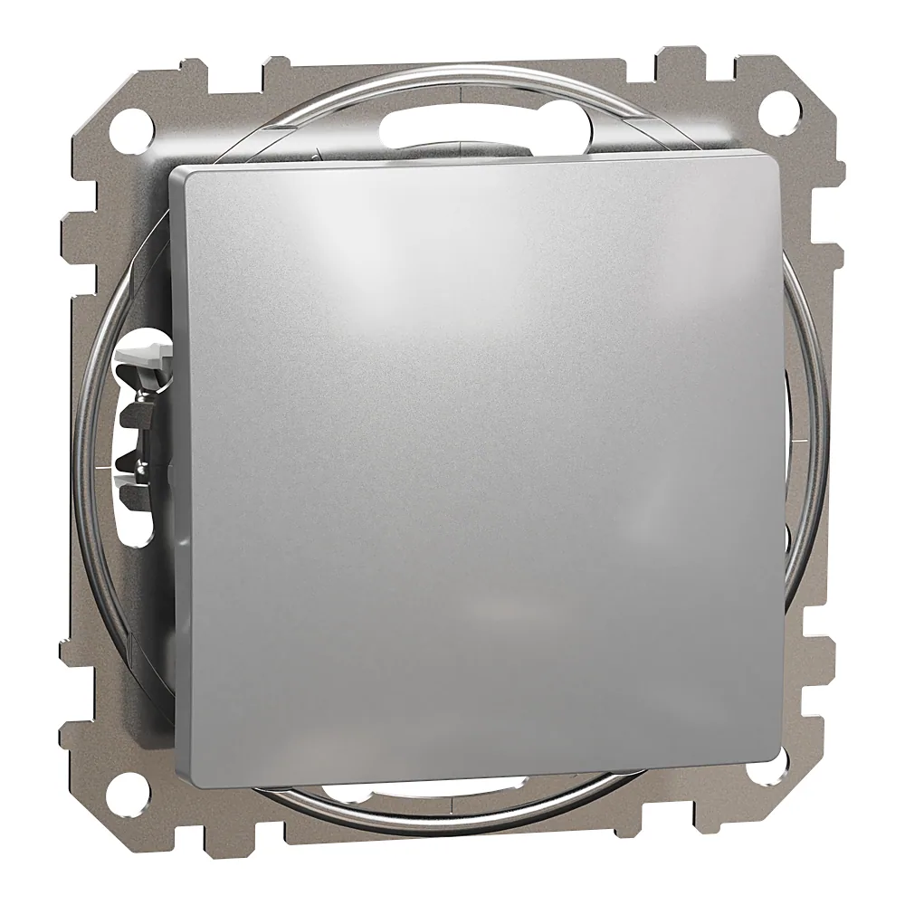 Вимикач Sedna Design 1-клавішний алюміній Schneider Electric SDD113101