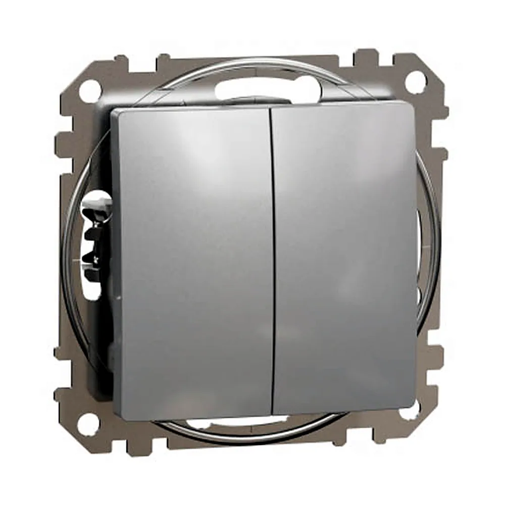 Вимикач Schneider Electric Sedna Design 2кл алюміній SDD113105