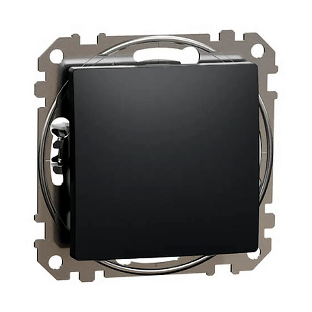 Вимикач Schneider Electric Sedna Design 1кл чорний SDD114101