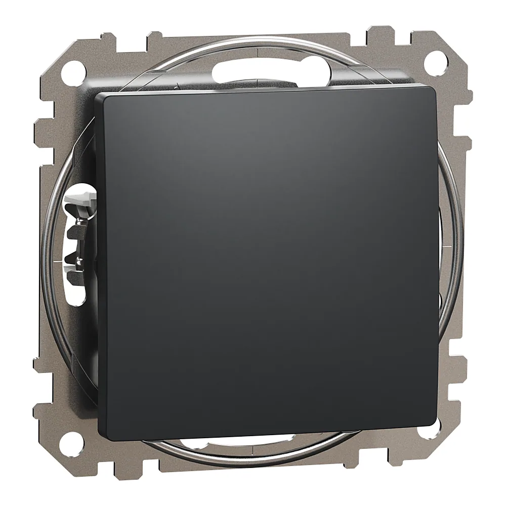 Вимикач Sedna Design 1-клавішний чорний Schneider Electric SDD114101