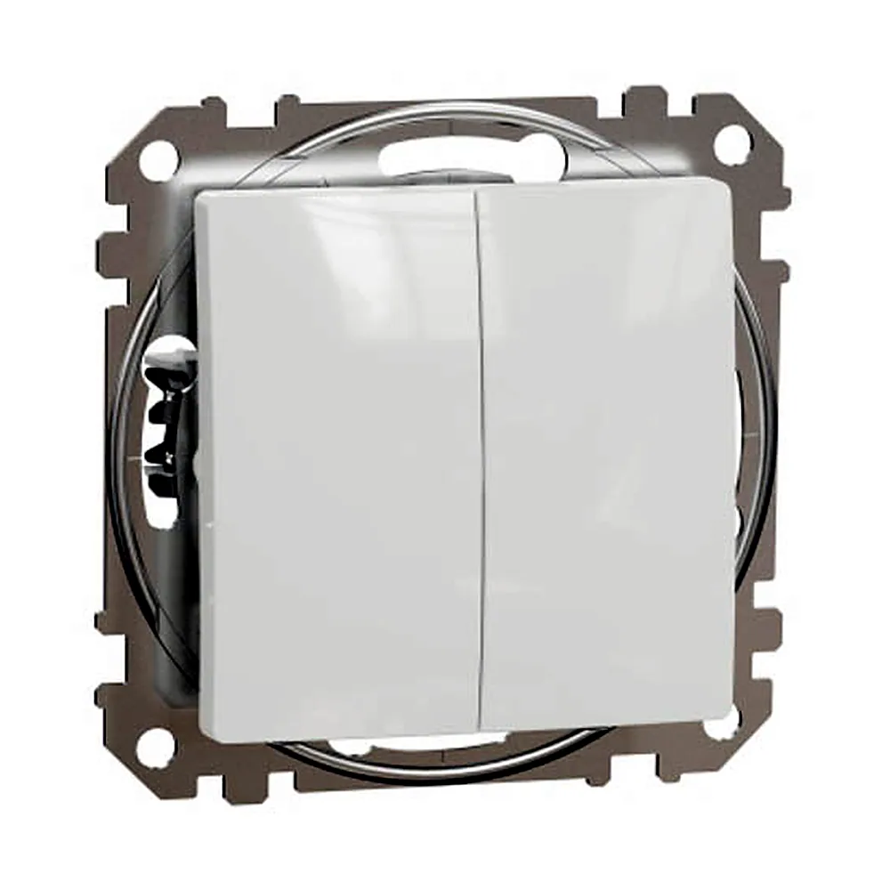 Перемикач Schneider Electric Sedna Design 2кл білий SDD111108