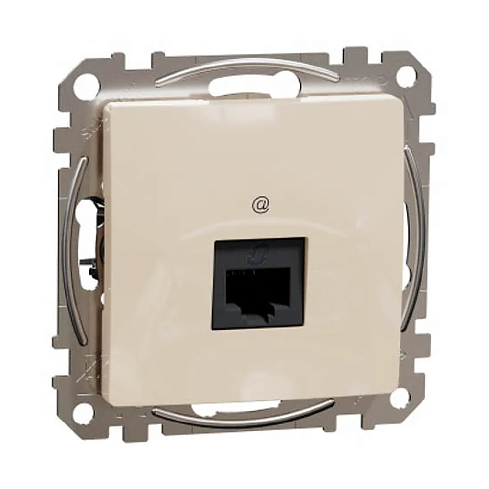 Комп’ютерна розетка Schneider Electric SEDNA NEW SDD112451 RJ45 CAT5E UTP бежева