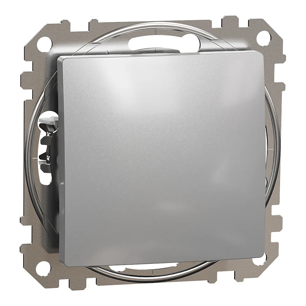 Перемикач Sedna Design 1-клавішний алюміній Schneider Electric SDD113106