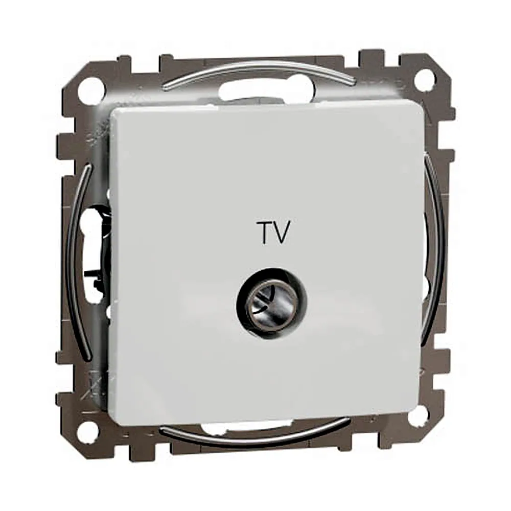 TV-розетка Schneider Electric SEDNA NEW SDD111471 кінцева 4 дБ біла