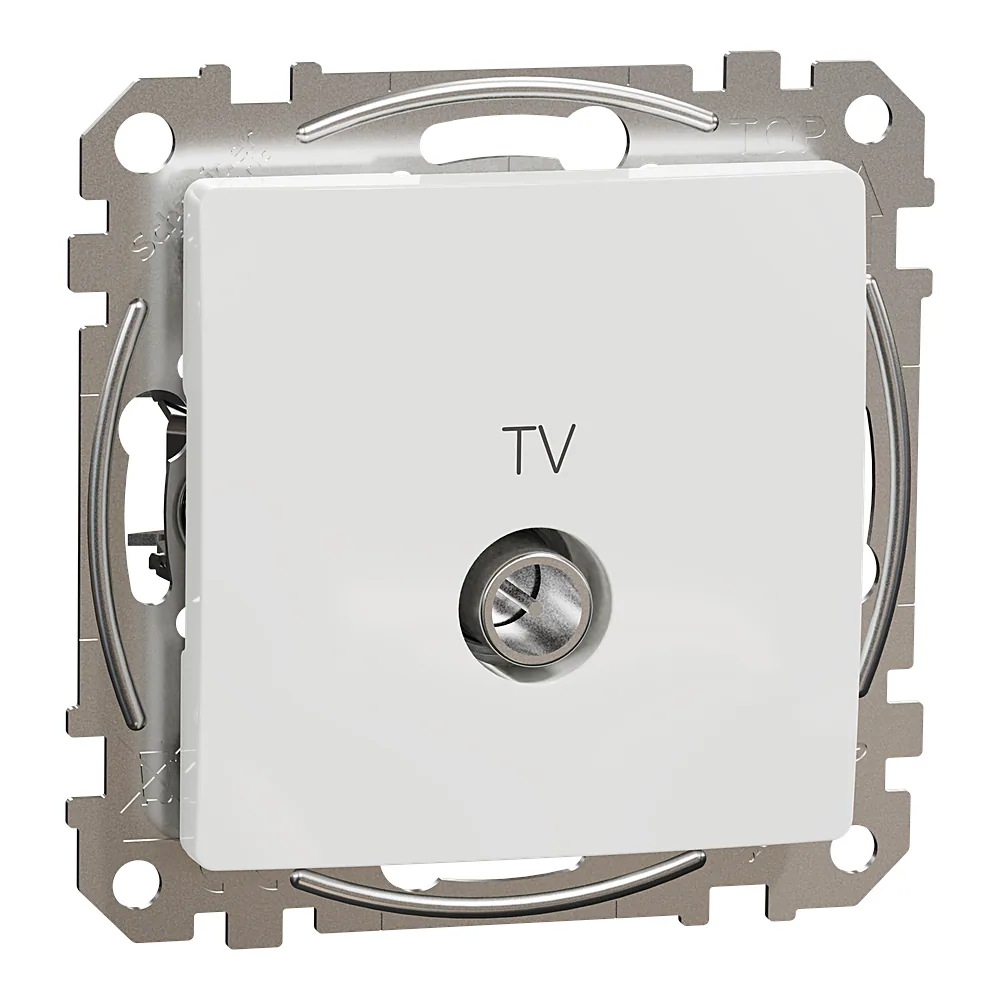 Розетка TV Sedna Design кінцева 4 дБ біла Schneider Electric SDD111471