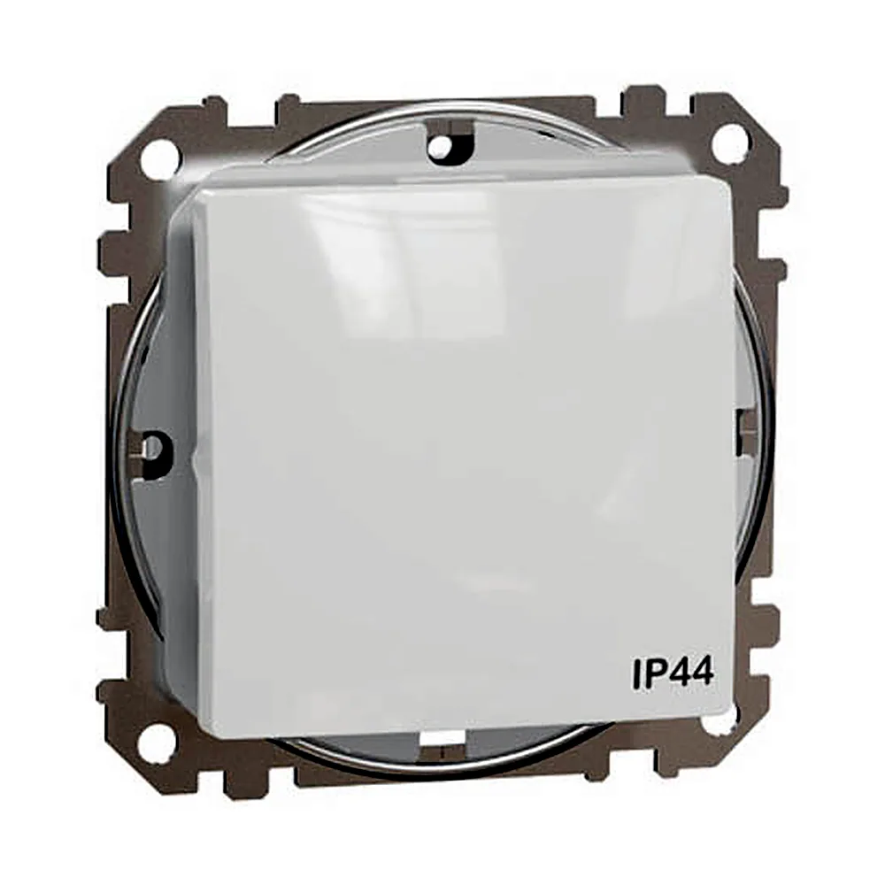 Перемикач Schneider Electric Sedna Design 1-кл. IP44 білий SDD211106