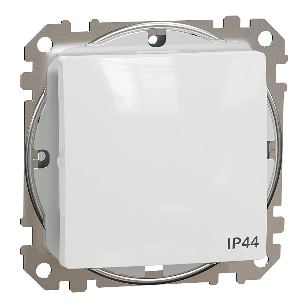 Перемикач Sedna Design 1-клавішний IP44 білий Schneider Electric SDD211106