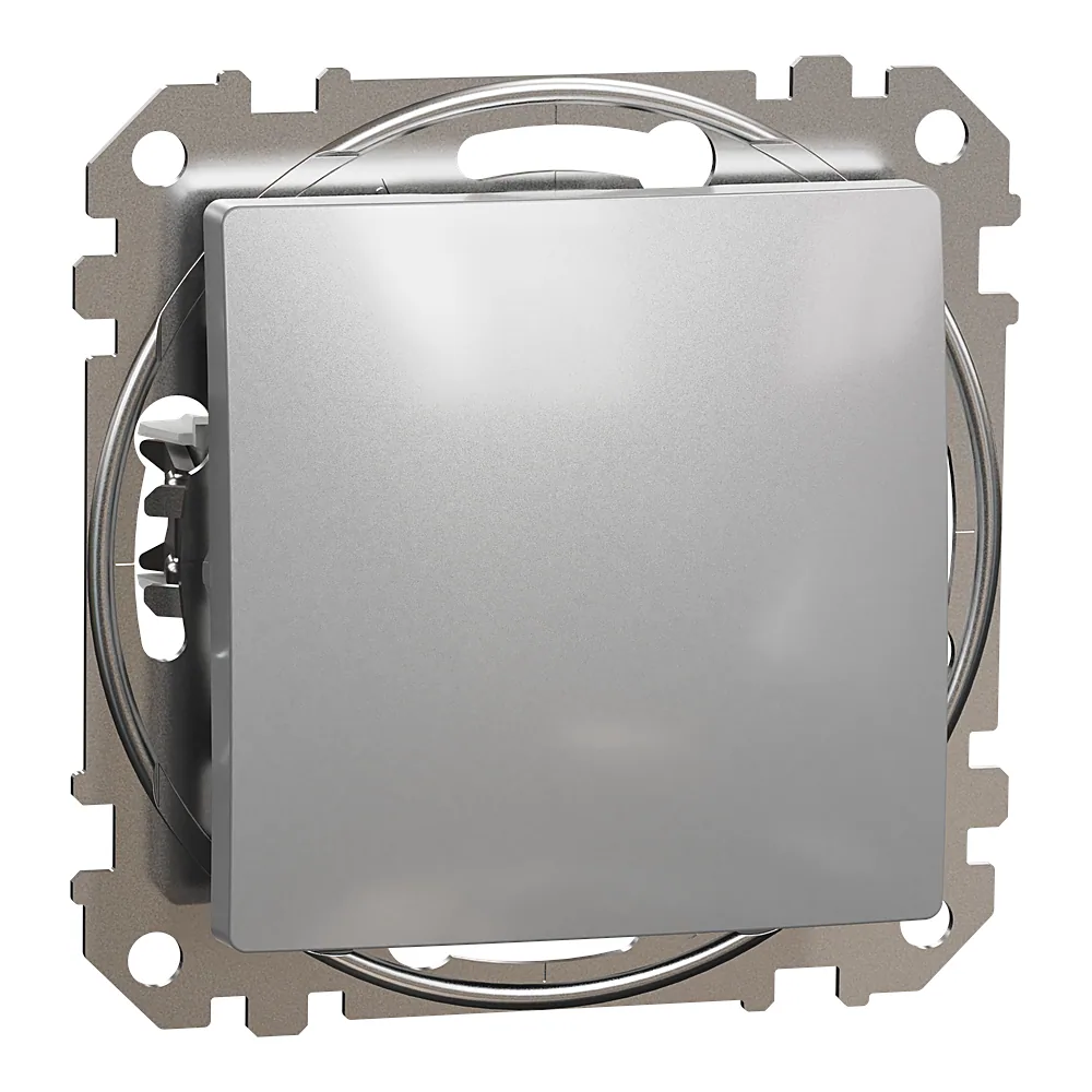 Перемикач проміжний Sedna Design 1-клавішний алюміній Schneider Electric SDD113107